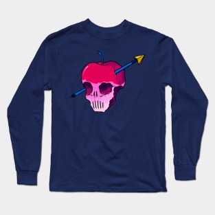 Apple skull and arrow Long Sleeve T-Shirt